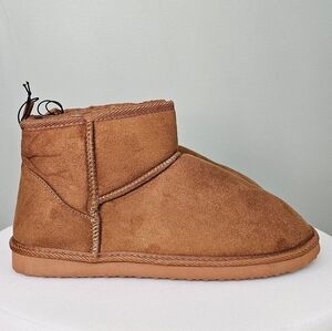 MIA Syndee Ankle Bootie Women Size 9.5 Faux Fur Lined Cozy Boot